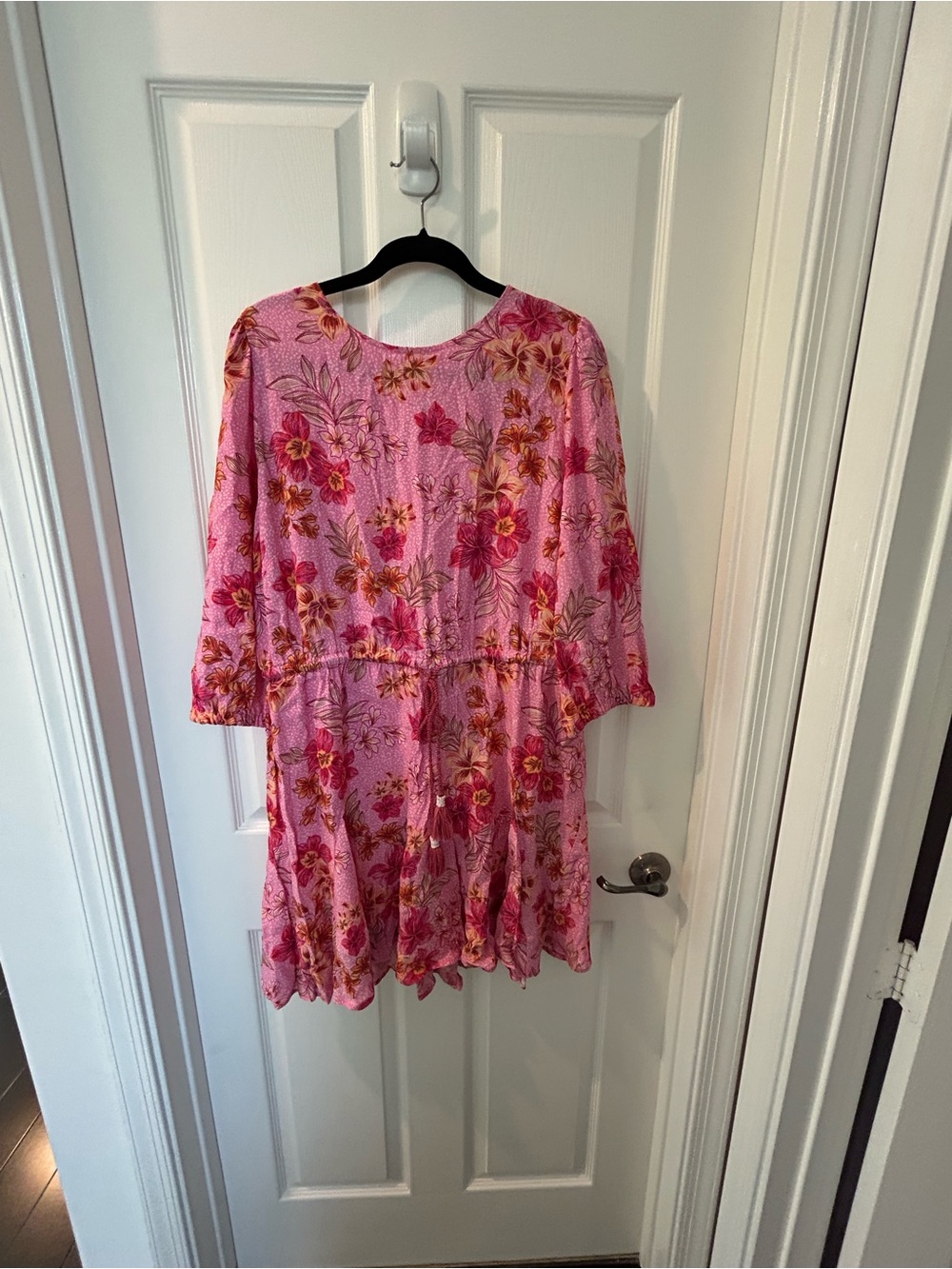 LOFT Pink Floral Mini Dress